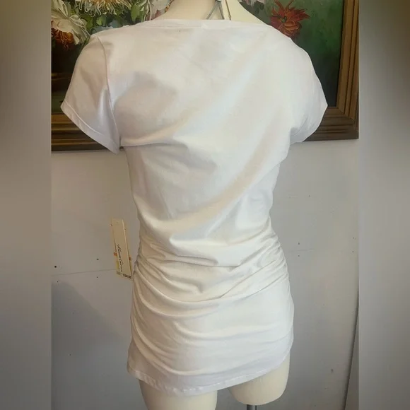 Kenneth Cole New York White Short Sleeve Tee - Picture 3 of 6